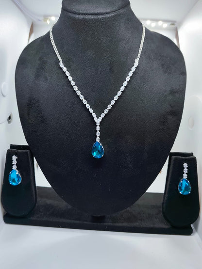 necklace set  of rich stone with pair of earrings